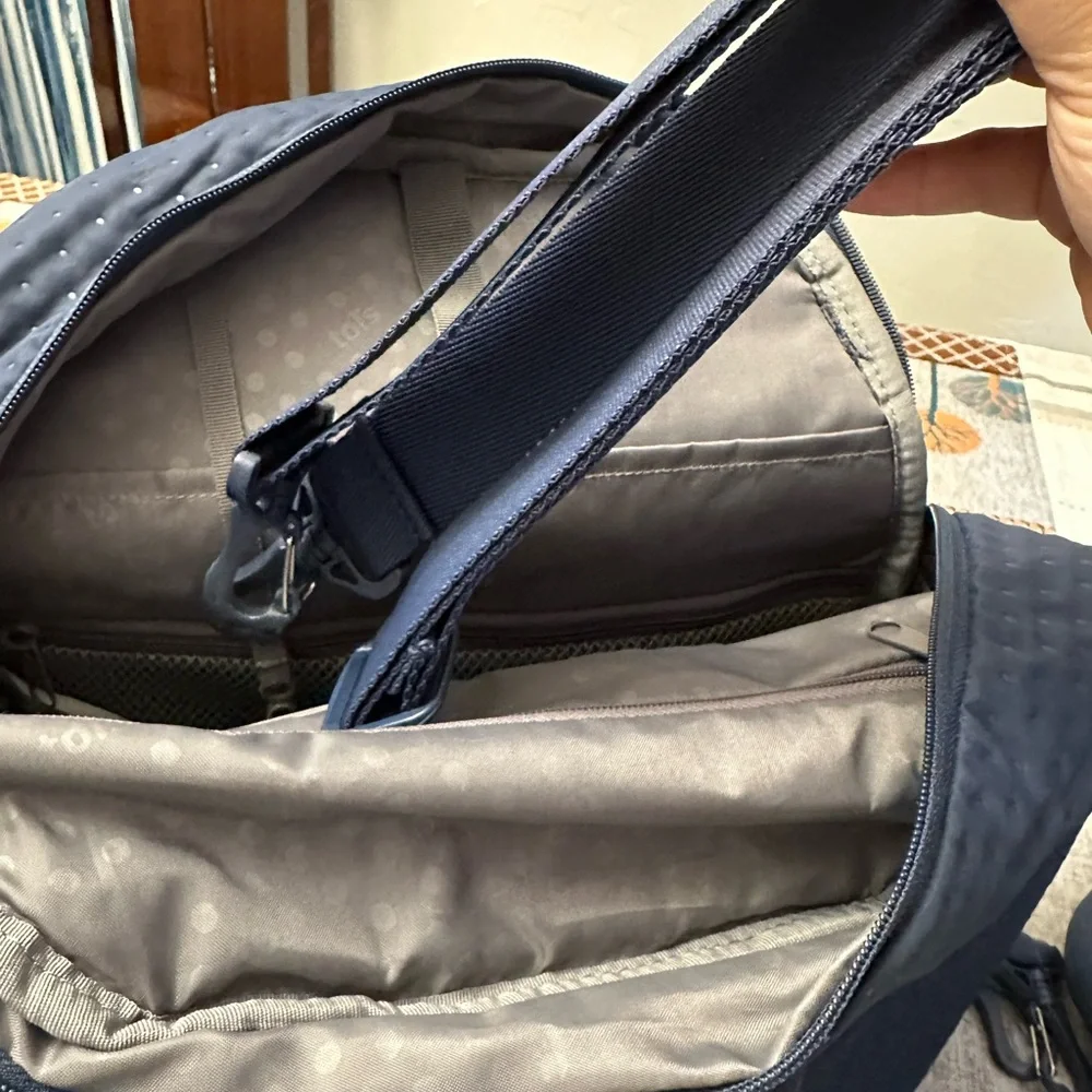 Navy Blue Diaper Bag Set backpack crossbody bag hand bag stroller bag 4 ways